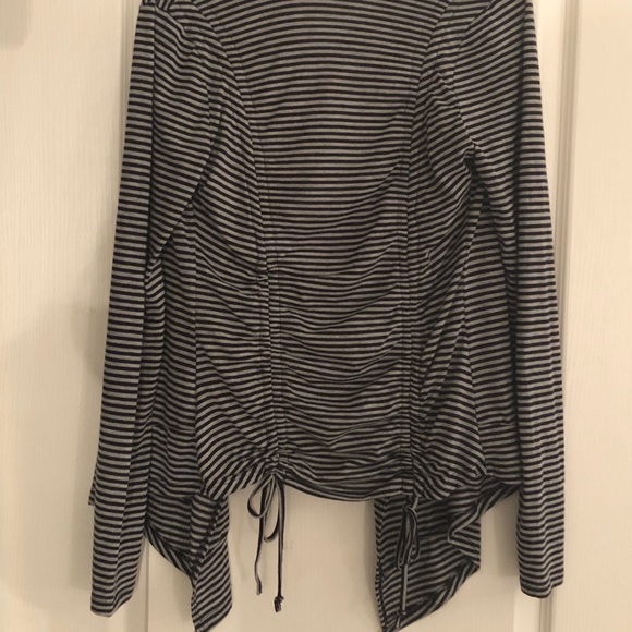 💥 2/$25💥 Striped Cardigan, lace up back - Picture 2 of 2